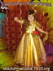 Детское платье Золотко,  Осень,  Королева осени,  Принцесса,  Золотая ос